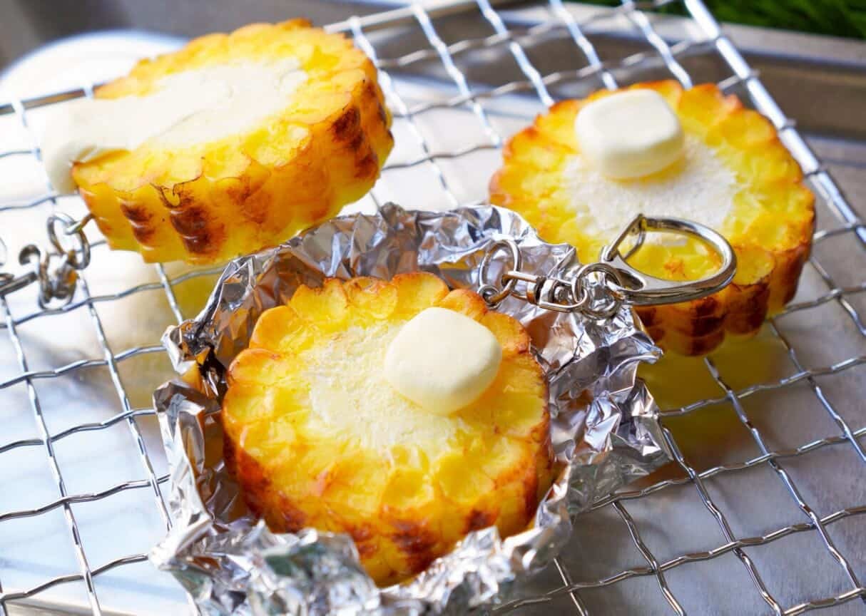 [焼きトウモロコシキーホルダーの画像]